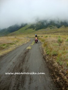 kondisi jalan pulang dari Bukit Teletubbies ke arah Lautan Pasir
