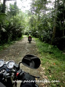 jalan menuju curug pitu 