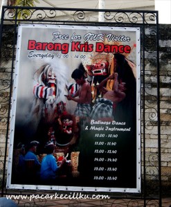 Free Barong Kris Dance di GWK