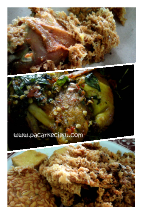 ayam kremes, ayam penyet, tempe tahu goreng ala Rumah Makan Mbok Limbok