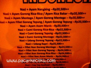 menu kuliner Indonesia ala Colonial Cuisine Resto