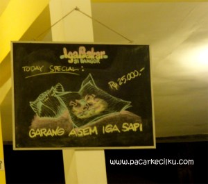 menu baru garang asem ala Iga Bakar Si Bangor